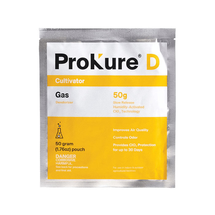 Prokure D - 50 Gram Chlorine Dioxide Extended Release Gas, 4000 cu. Ft., Case of 12 Packets