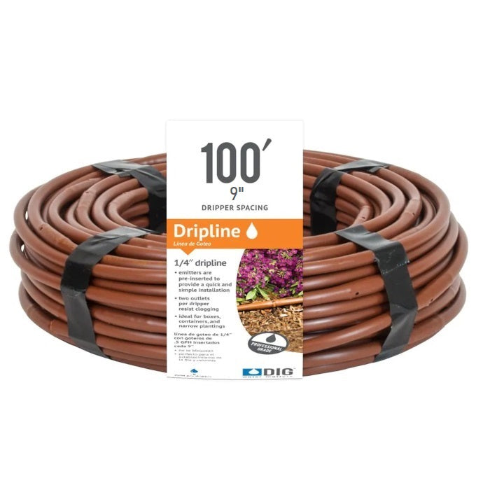 DIG Micro-Line 1/4 Inch Non Pressure Compensating Dripline
