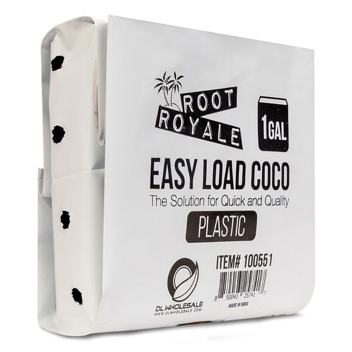 Root Royale Easy Load Coco Plastic Grow Bag, 1 Gallon