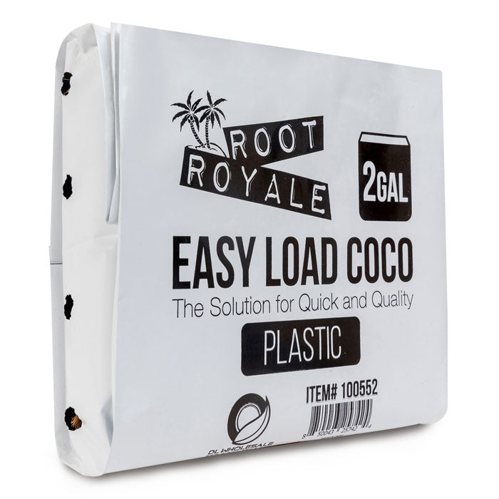 Root Royale Easy Load Coco Plastic Grow Bag, 2 Gallon