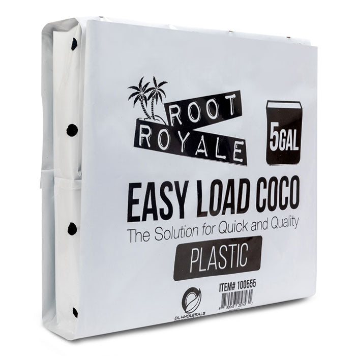 Root Royale Easy Load Coco Plastic Grow Bag, 5 Gallon
