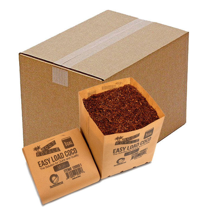 Root Royale Easy Load Coco Mesh Grow Bag, 1 Gallon - Case of 64