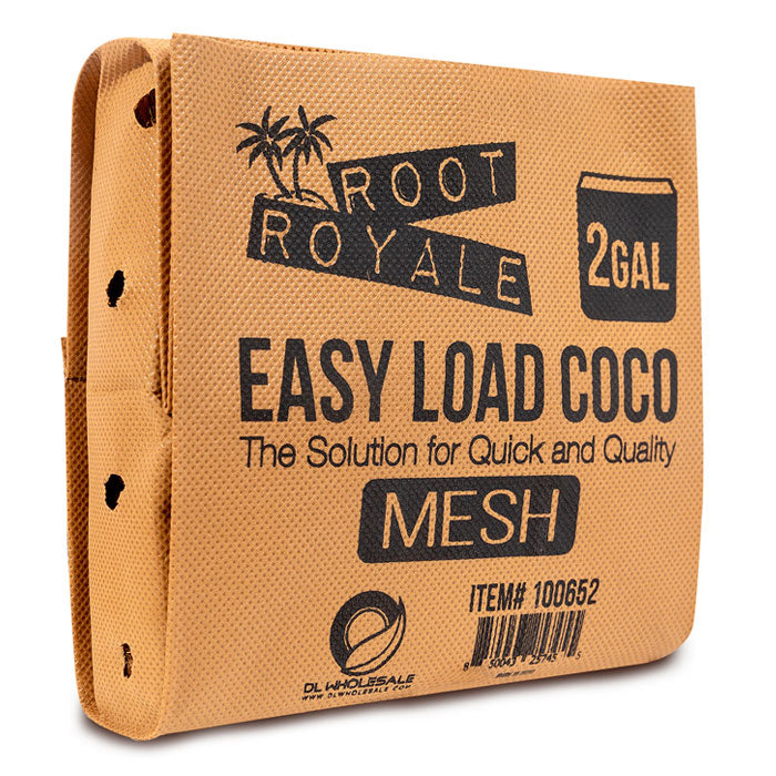 Root Royale Easy Load Coco Mesh Grow Bag, 2 Gallon