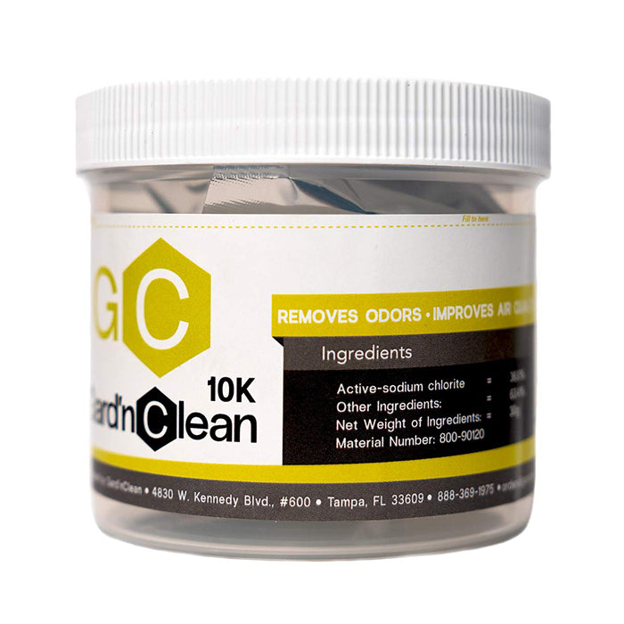 GardnClean Fast Release Dry Gas Chlorine Dioxide (ClO2) Deodorizer & Cleaner
