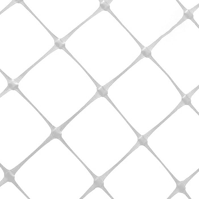 DL Wholesale VineLine White Plastic Garden Trellis Netting Roll with 4" Squares, 4' x 3300'