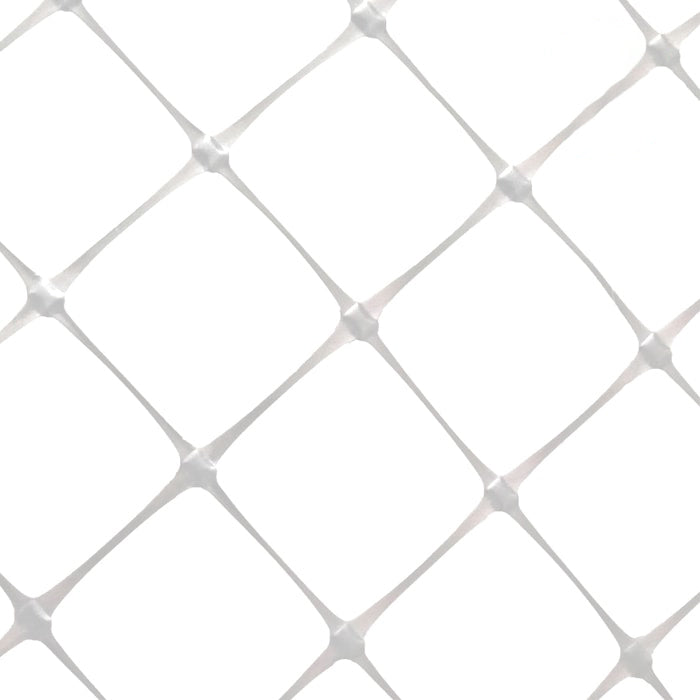 DL Wholesale VineLine White Plastic Garden Trellis Netting with 6" Squares, 5' x 15'