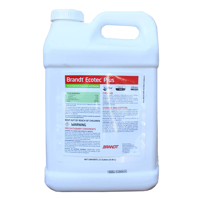 Brandt Ecotec Plus Organic Insecticide & Miticide, 2.5 Gallons