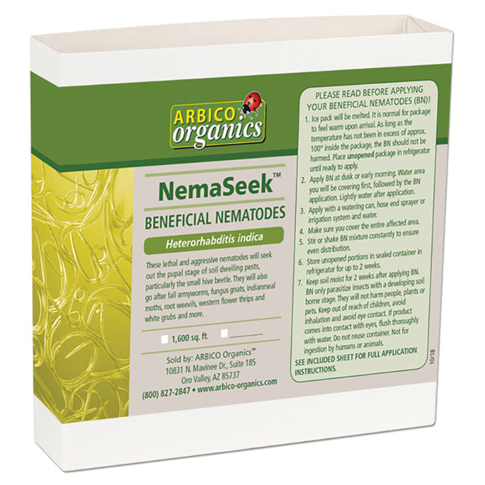 ARBICO Organics Heterorhabditis Indica (Hi) Beneficial Nematodes, Pack of 5 million