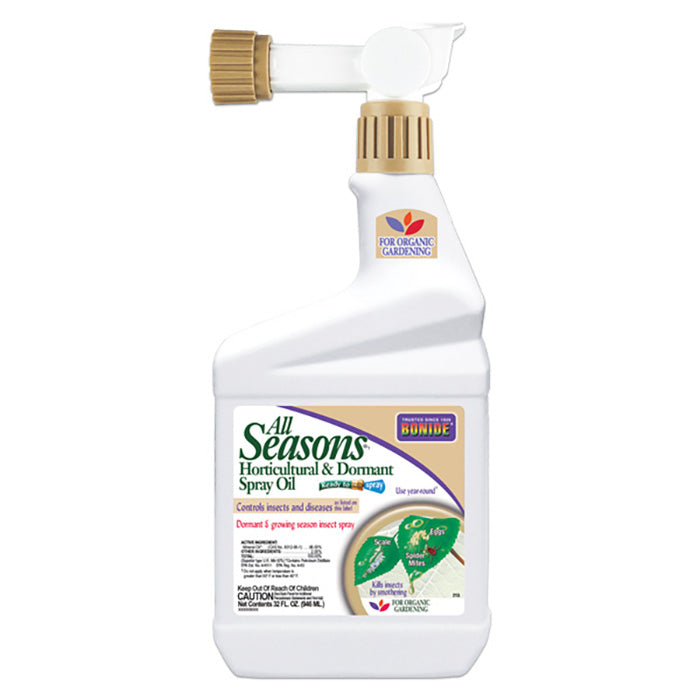 Bonide All Seasons Horticultural & Dormant Spray Oil Ready-to-Use, 1 Quart