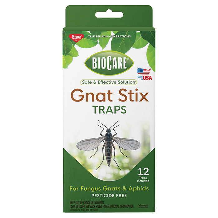Enoz BioCare Gnat Stix Traps, Pack of 12