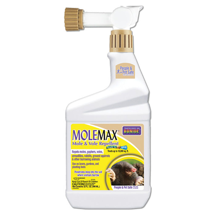 Bonide MoleMax Mole & Vole Repellent Hose-End Ready-to-Use, 32 Ounces