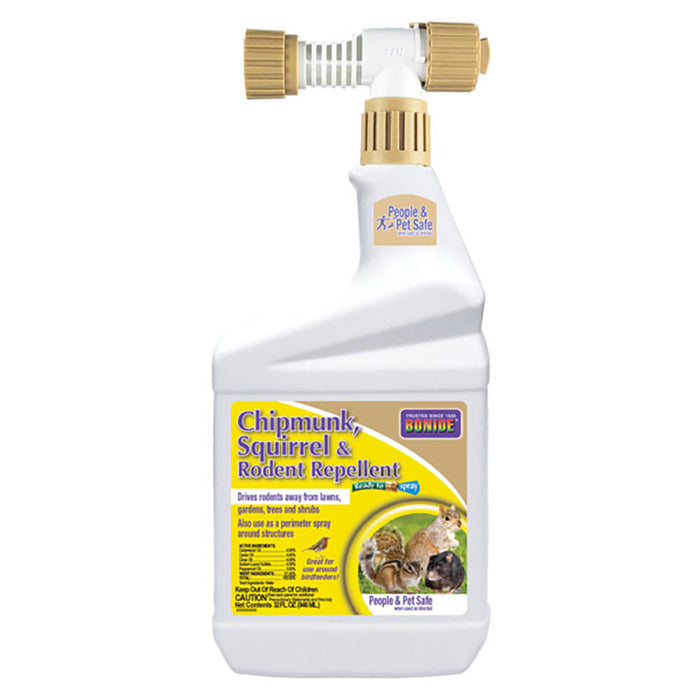 Bonide Chipmunk, Squirrel & Rodent Repellent Ready-to-Use, 32 Ounces