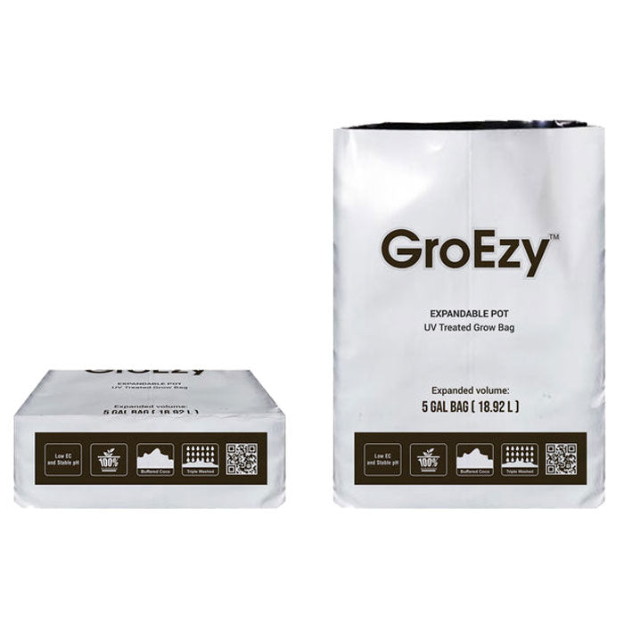 The Coco Depot GroEzy Expandable Pot in UV Treated Grow Bag, 5 Gallon - Pack of 20