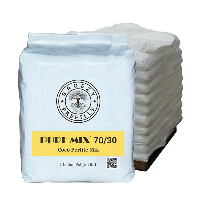 The Coco Depot GroEzy 70/30 Coco Perlite Prefilled Grow Bag, 1 Gallon - Pallet of 768 Bags