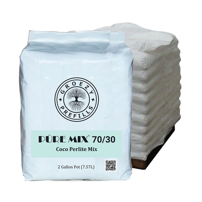 The Coco Depot GroEzy 70/30 Coco Perlite Prefilled Grow Bag, 2 Gallon - Pallet of 432 Bags