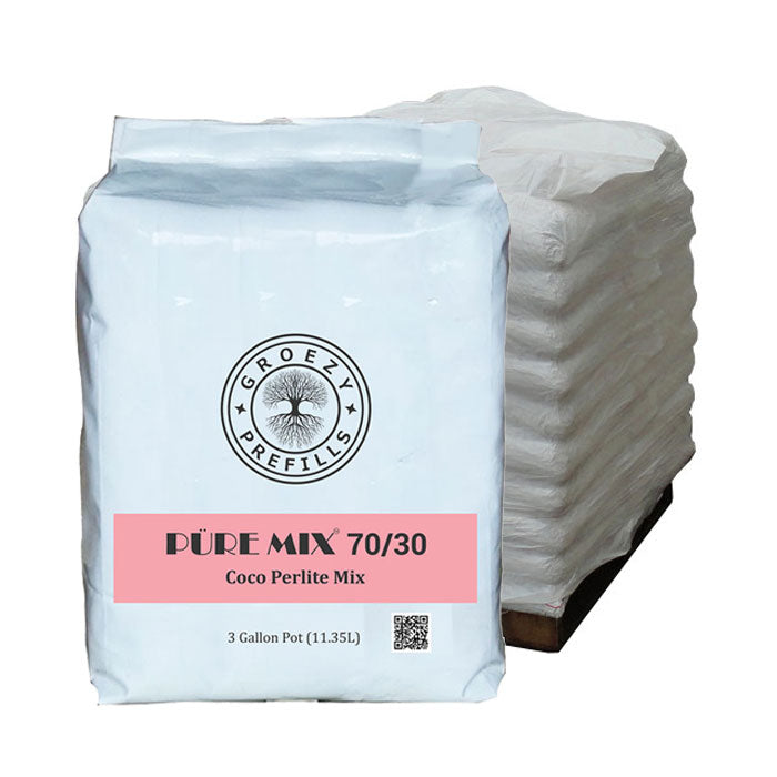 The Coco Depot GroEzy 70/30 Coco Perlite Prefilled Grow Bag, 3 Gallon - Pallet of 250 Bags