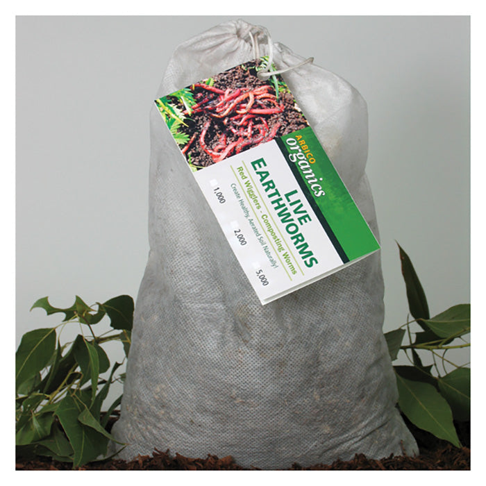 ARBICO Organics Earthworms, Pack of 1,000