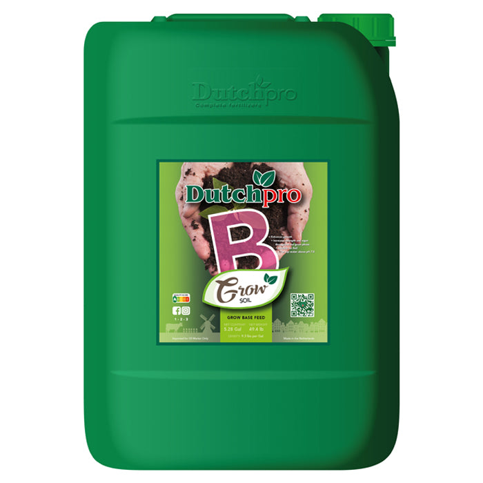 DutchPro Base Feed Grow Soil B, 20 Liter - Hard Water