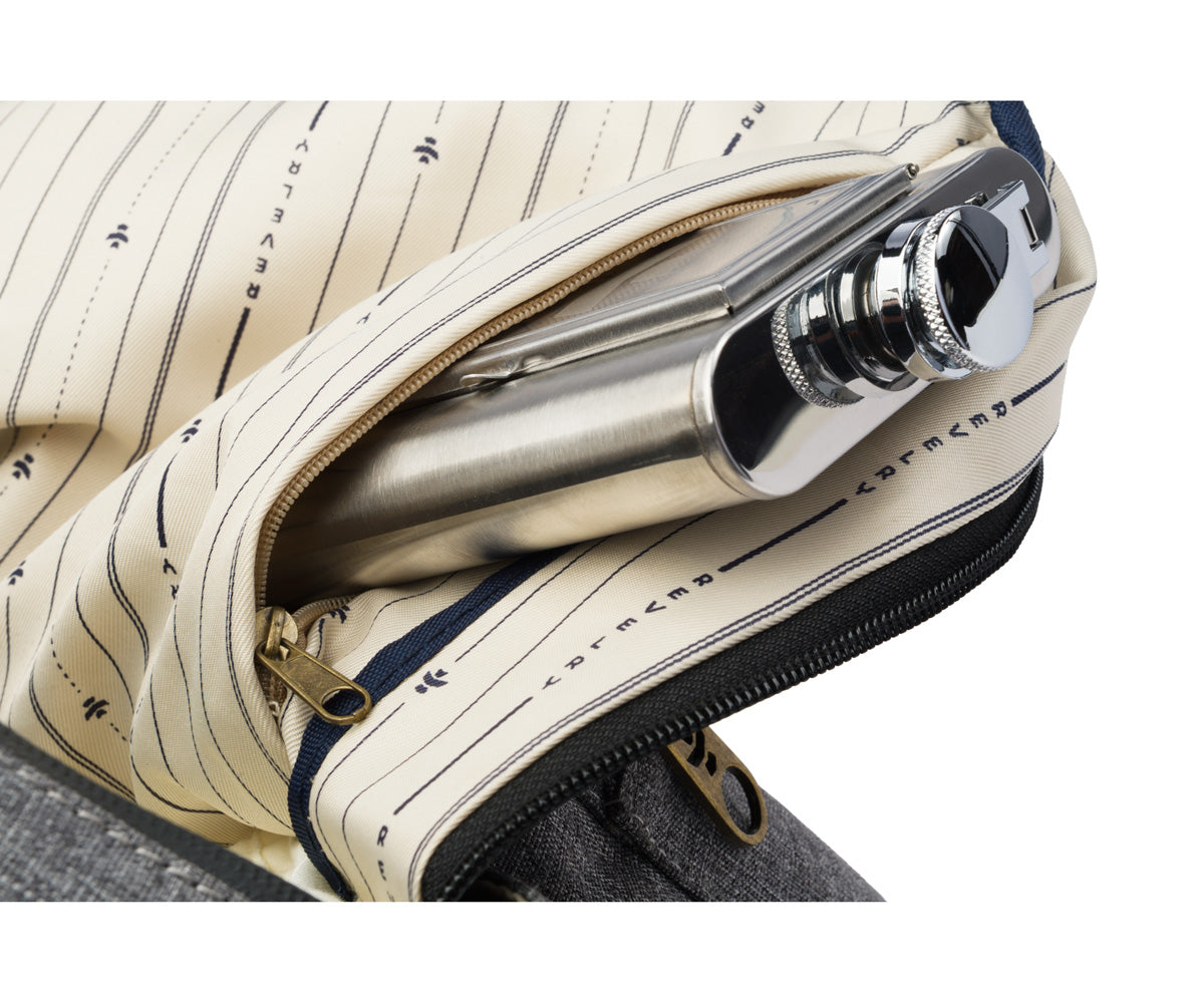 Revelry Supply The Escort Odor Absorbing Backpack, Striped Black