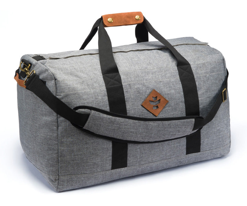 Revelry Supply The Around-Towner Medium Odor Absorbing Duffel, Crosshatch Grey