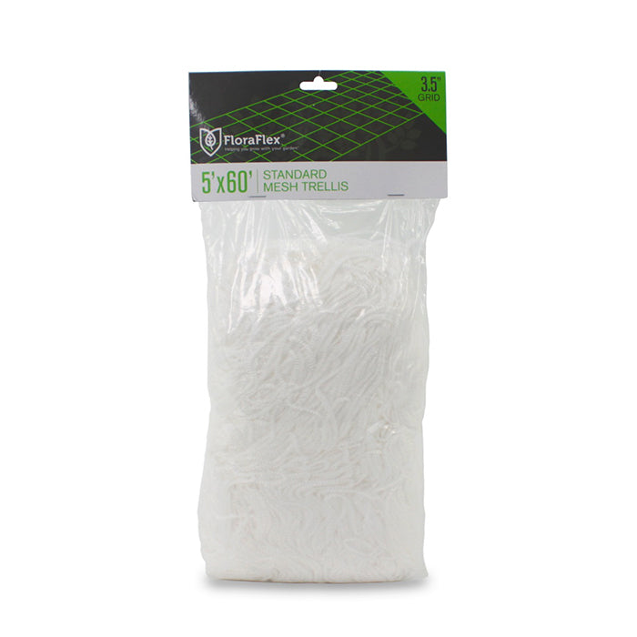 FloraFlex Mesh Trellis Net, 3.5 Inch Square, 5 Feet x 60 Feet