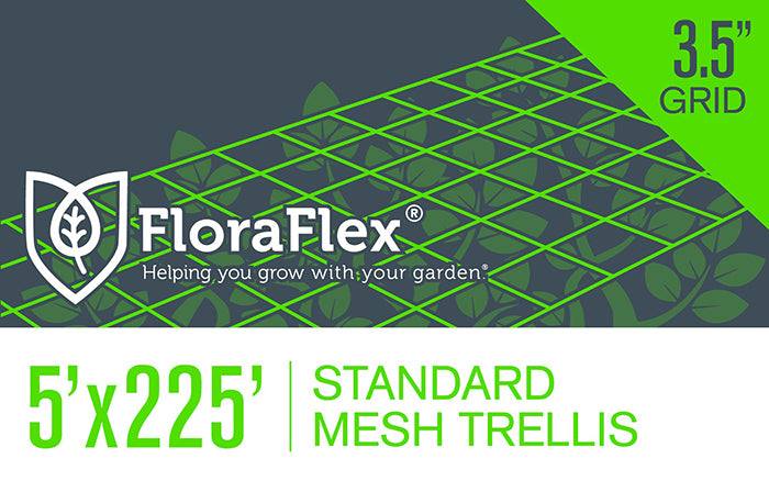 FloraFlex Mesh Trellis Net, 3.5 Inch Square, 5 Feet x 225 Feet
