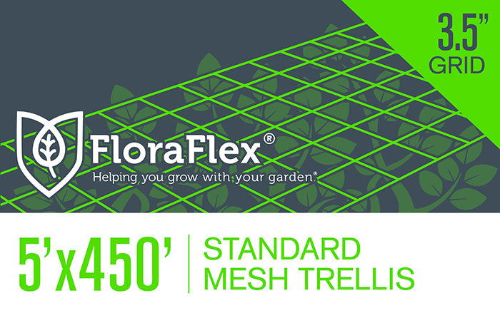 FloraFlex Mesh Trellis Net, 3.5 Inch Square, 5 Feet x 450 Feet