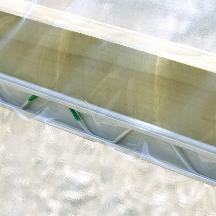 Grow1 U Shape Aluminum Wiggle Wire and Channel for Greenhouse Stability, 6.5 Feet - Pack of 10