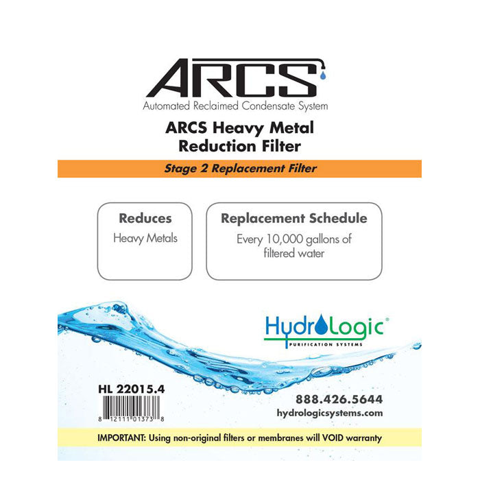 Hydro Logic ARCS - Stage 2 - Heavy Metal Reduction Cartridge (HL22015.4)