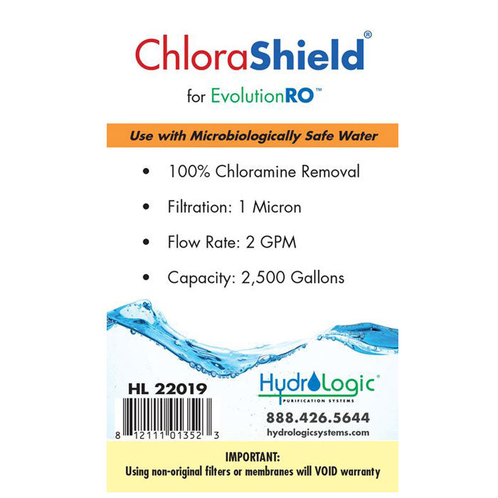 Hydro Logic Evolution-RO ChloraShield Carbon Filter (HL22019)