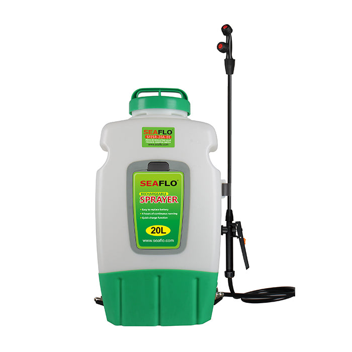 SEAFLO Electric Backpack Sprayer, 0.7 GPM, 5 Gallon