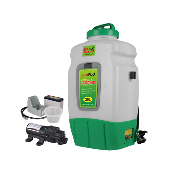 SEAFLO Electric Backpack Sprayer, 0.7 GPM, 5 Gallon