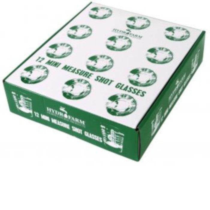 Hydrofarm Mini Measure Shot Glass, pack of 12