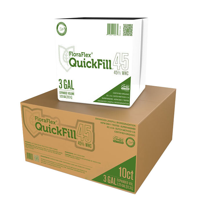 FloraFlex QuickFill Bag, 45% WHC, 3 Gallon, Case of 10