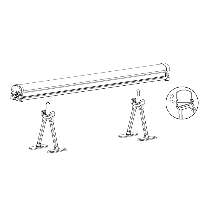 Faven Lighting Adjustable Stands, 8 Inch, 10 Inch, & 12 Inch - Pack of 2