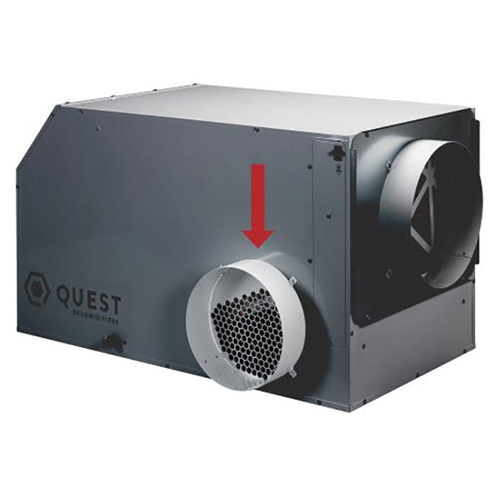 Quest Supply Air Duct Collars for Dual 105, 155, 165, 205, 225 Overhead Dehumidifiers