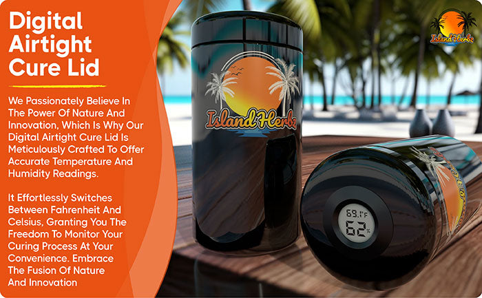 Island Herbz 1 oz. Premium Bio-Photonic Purple UV Glass Storage Jar