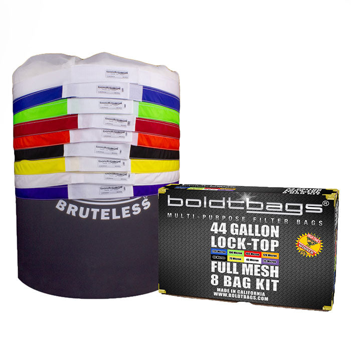Boldtbags Lock-Top Full Mesh Stacker Bubble Bags, 44 Gallon 8 Bag Kit