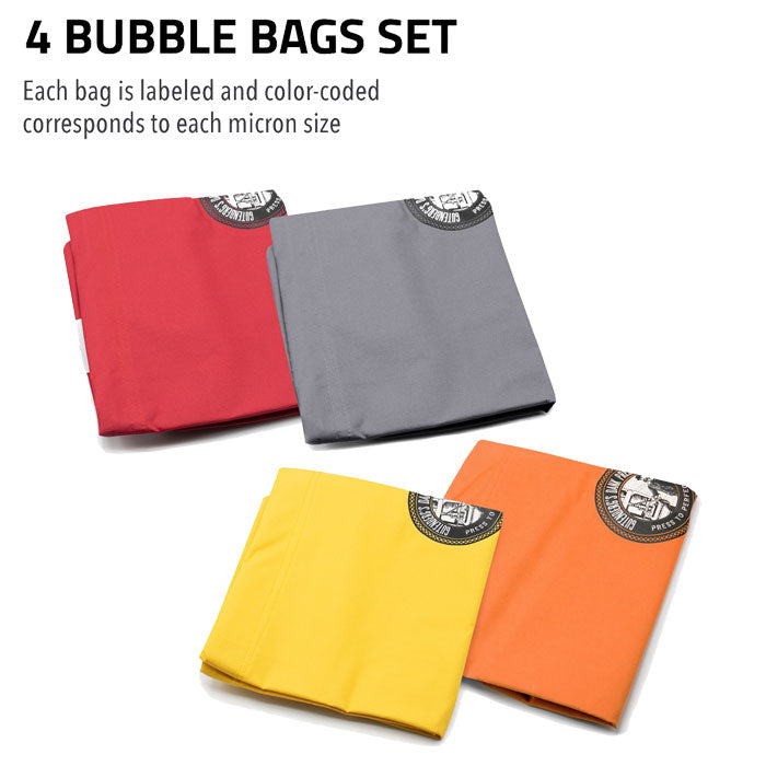 Gutenbergs Dank Pressing Co. Full Mesh Bubble Bags, 5 Gallon 4 Bag Kit