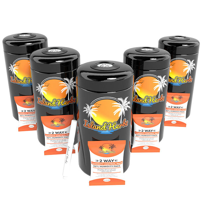 Island Herbz 1 oz. Premium Bio-Photonic Purple UV Glass Storage Jar