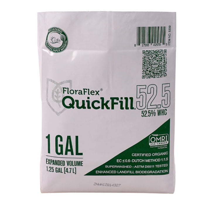 FloraFlex QuickFill Bag, 52.5% WHC, 1 Gallon