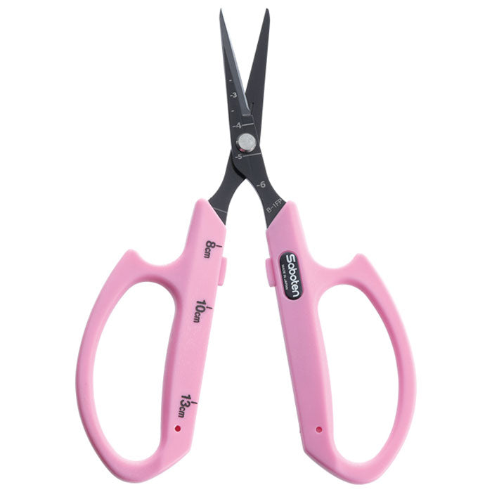 Saboten PT-1 Fluorine Coated Straight Blade Trimming Scissors, Pink