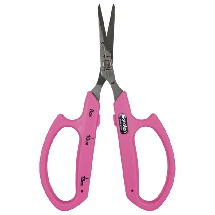 Saboten PT-12 Stainless Steel Straight Blade Trimming Scissors, Pink