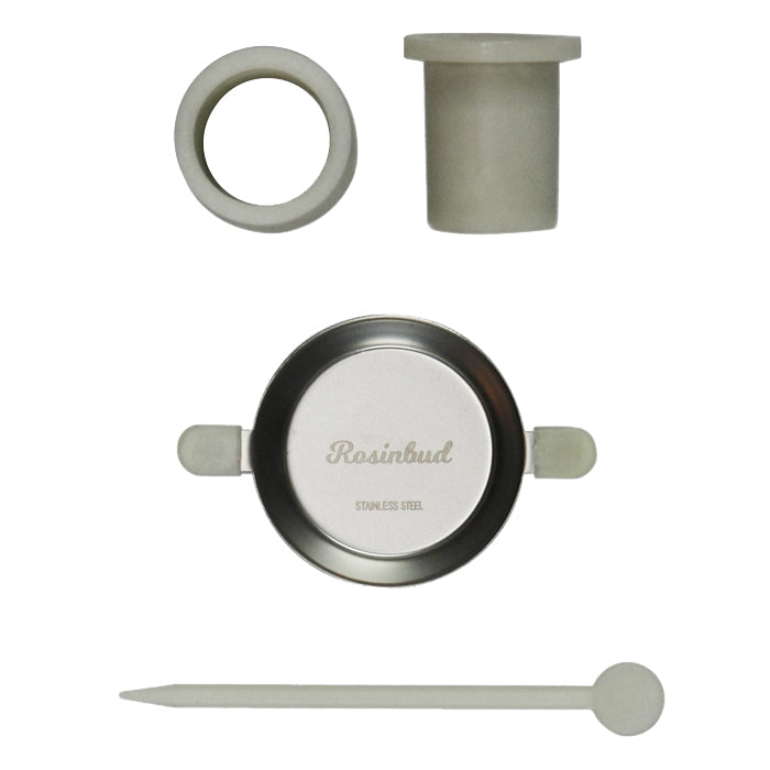 Rosinbud M1 All-In-One Portable Rosin Press & Oil Infuser, Silver