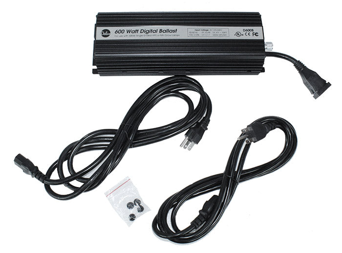 Delux 600 Watt Dimmable Grow Light Ballast, 120/240 Volt