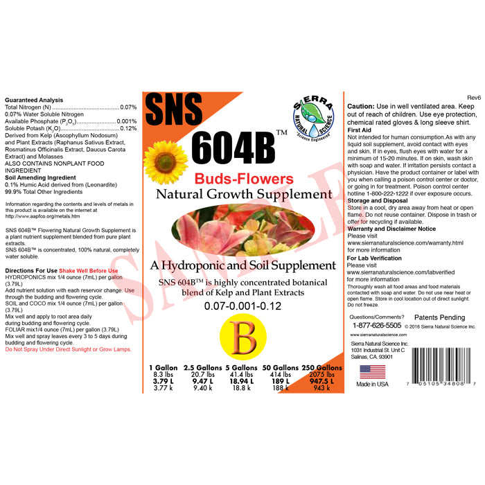 Sierra Natural Science 604B Flower Stimulator