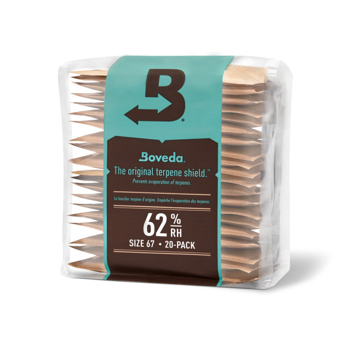 Boveda 2-Way Humidity Control Packs, 62% - 67 Grams, Pack of 100