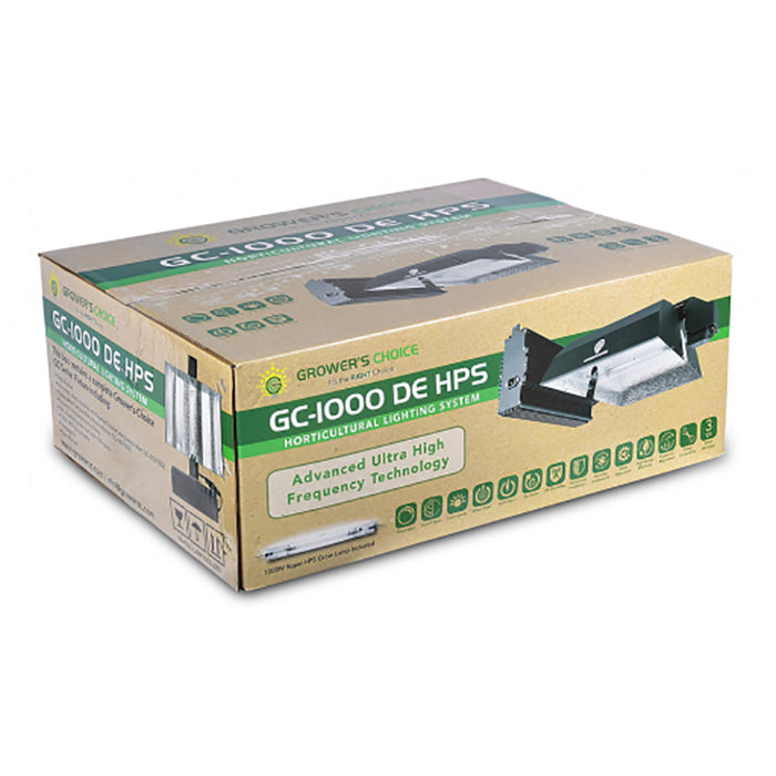 Growers Choice 1000 Watt Double Ended All in One Fixture with 2k DE HPS Bulb, 120/240 Volt