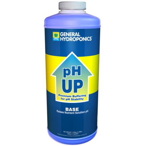General Hydroponics pH Up Liquid, 1 Quart