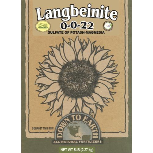 Down To Earth Langbeinite (Sul-Po-Mag), 5 lb.